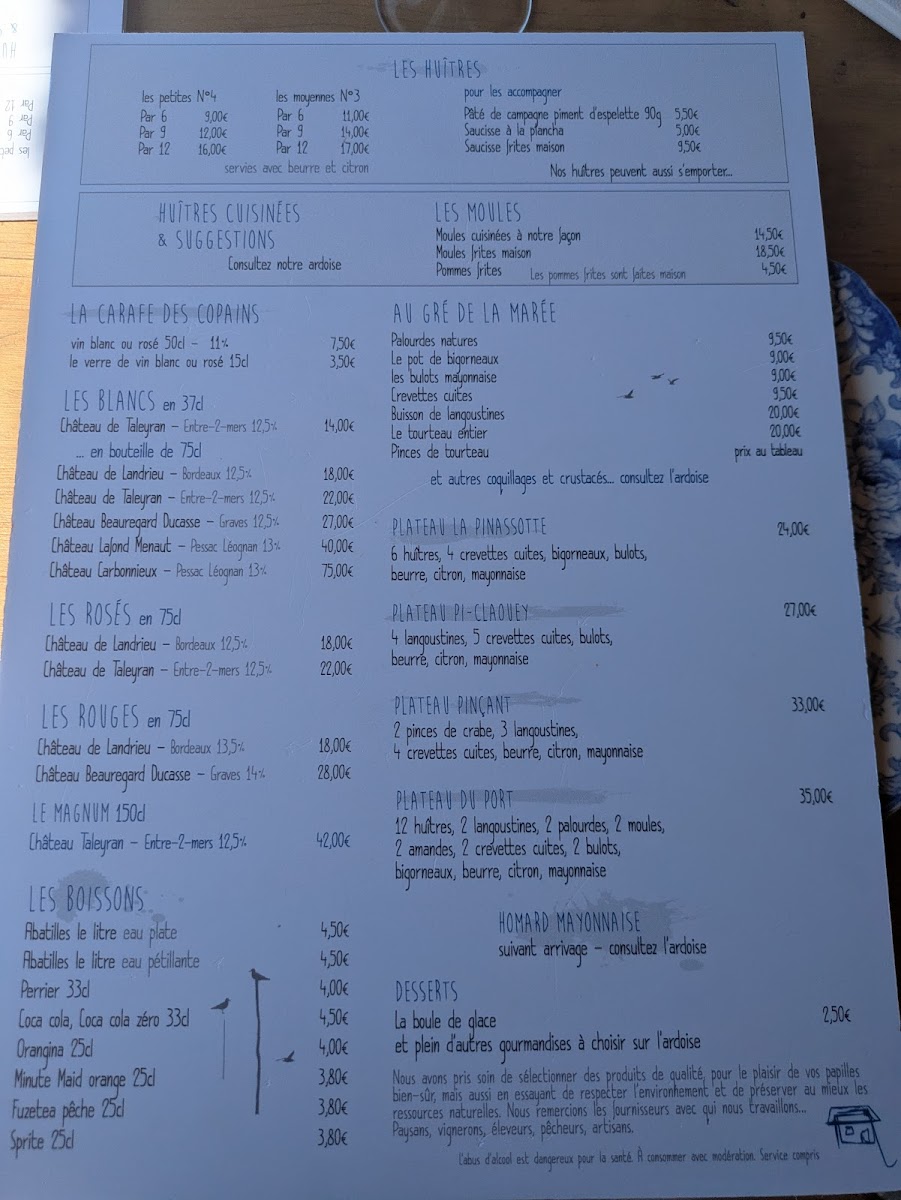 La Cabane D Edouard Menu - Image 1